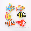 cartoon shape fish cat toy with catnip